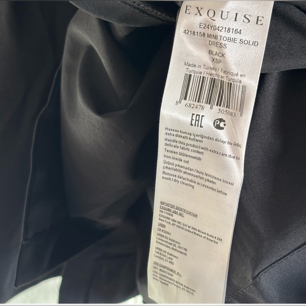 Exquise Anthropologie Black Button-Up Mini Tobie Shirt Dress XS - Picture 7 of 9